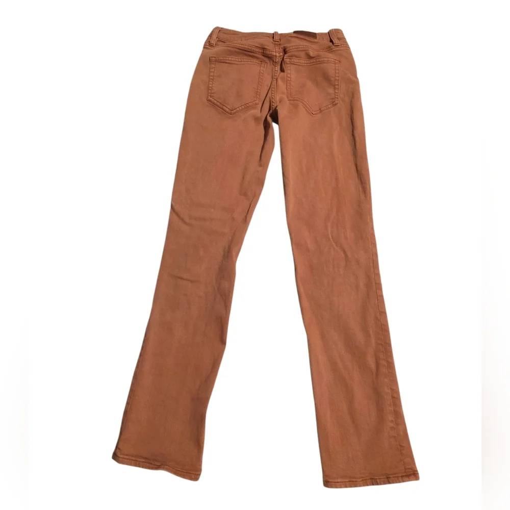 Lands' End Mid Rise Brownish Straight Denim Jean Size 2P
